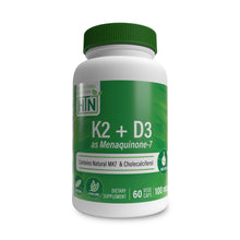 Load image into Gallery viewer, HTN Vitamin K2 + Vitamin D3