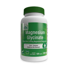 Load image into Gallery viewer, HTN Magnesium Glycinate 200mg 120 tablets
