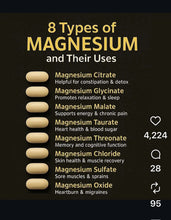 Load image into Gallery viewer, HTN Magnesium Glycinate 200mg 120 tablets
