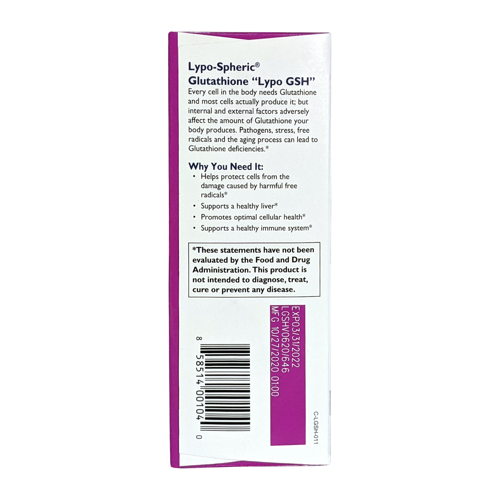 lypo-spheric glutathione LivOn Lypo-Spheric Glutathione 30 Packets main image 0