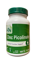 Load image into Gallery viewer, HTN Zinc Picolinate 15mg
